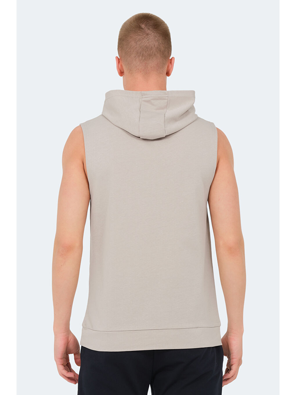 Bej VASILISA Erkek Kolsuz Tişört Taş Gri-1