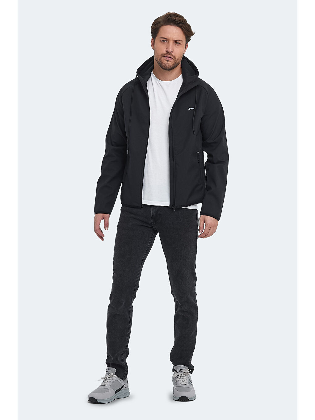 RANGI Erkek  Kapüşonlu Kaban Siyah-6