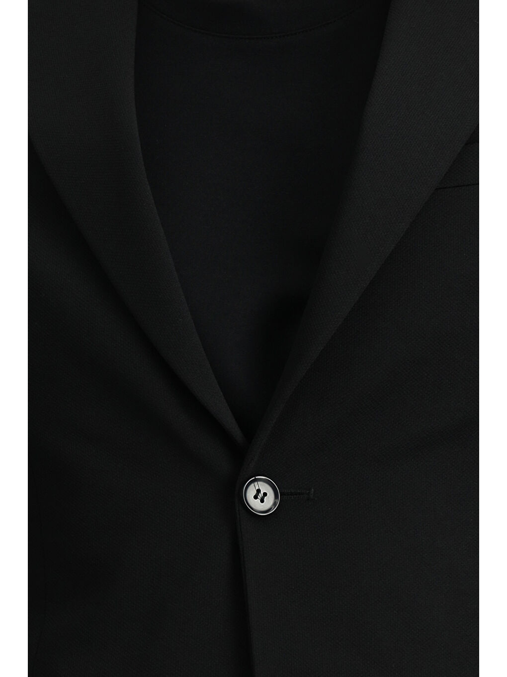 Siyah Slim Fit Dar Kesim Klasik Takım Elbise-7