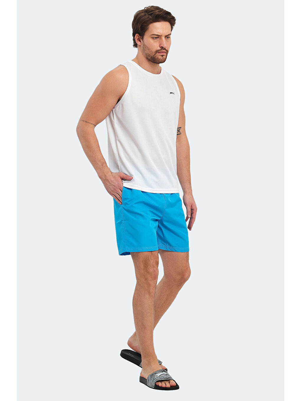 RABI Erkek Şort Turkuaz-5