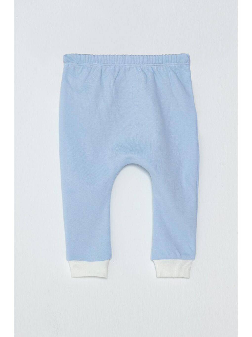 Mavi Ayı Baskılı Lastikli Erkek Bebek Eşofman Altı-1