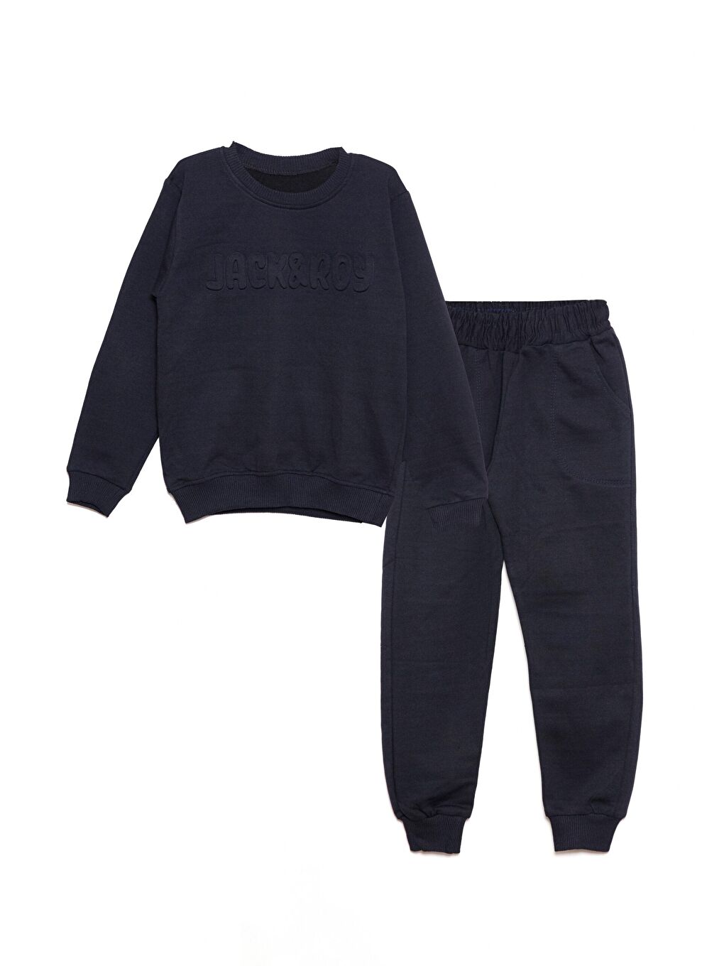 Lacivert 3 Boyutlu Baskılı Mevsimlik Erkek Çocuk Eşofman Takım