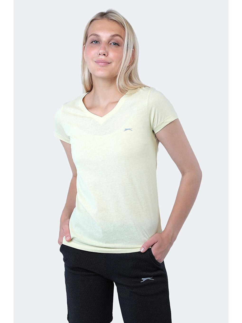 SLAZENGER Sarı REBELL I Kadın T-Shirt Sarı