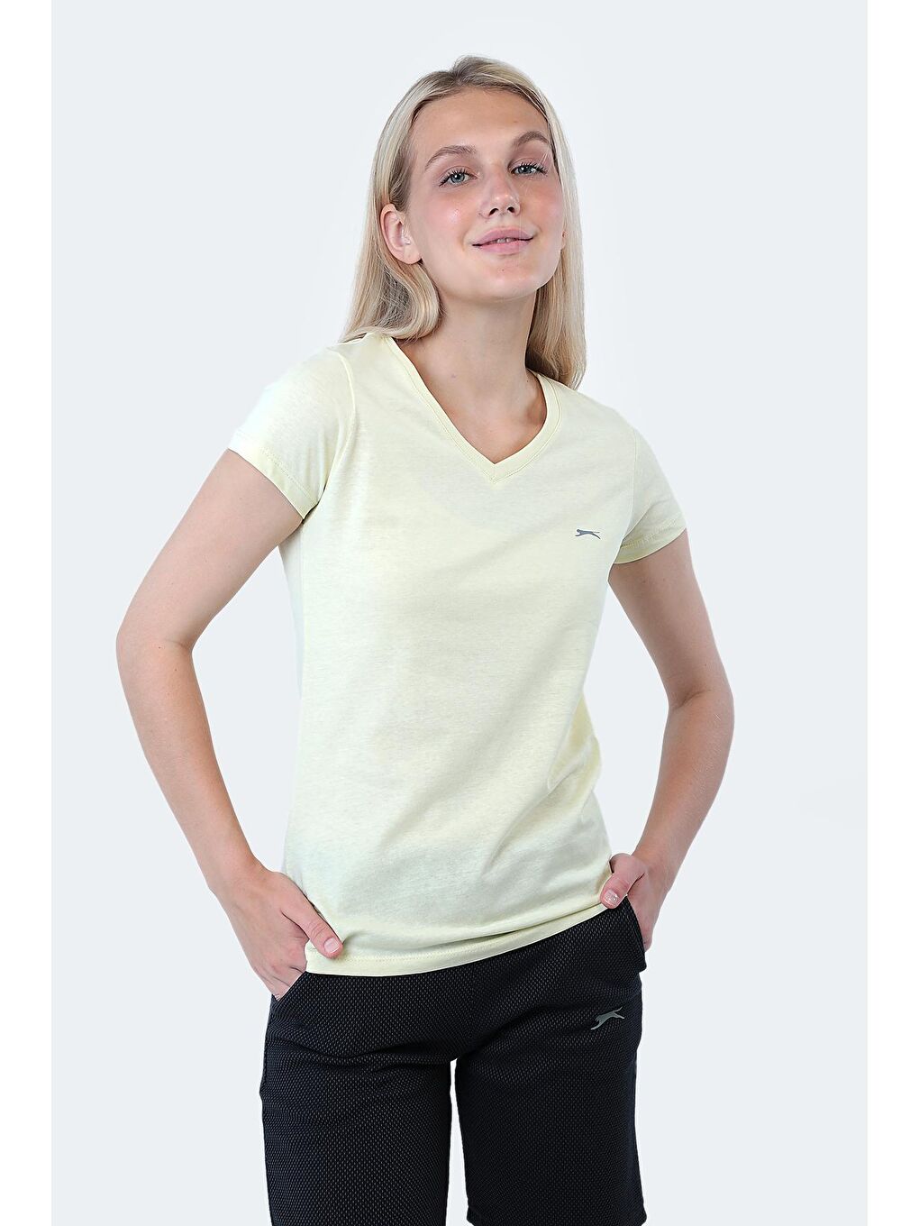 SLAZENGER Sarı REBELL I Kadın T-Shirt Sarı - 2