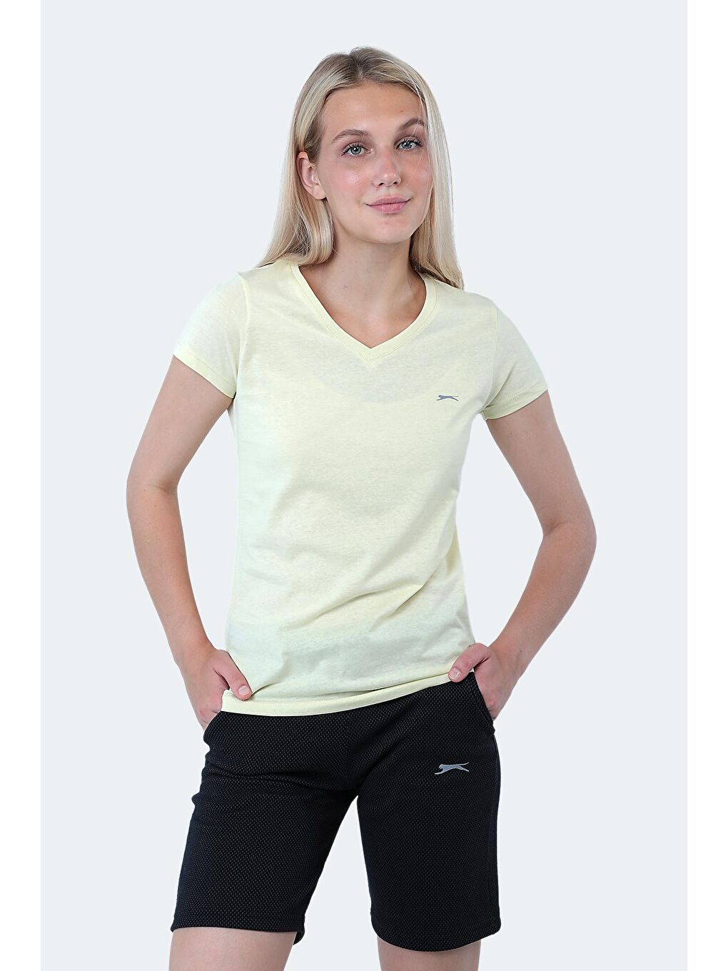 SLAZENGER Sarı REBELL I Kadın T-Shirt Sarı - 4