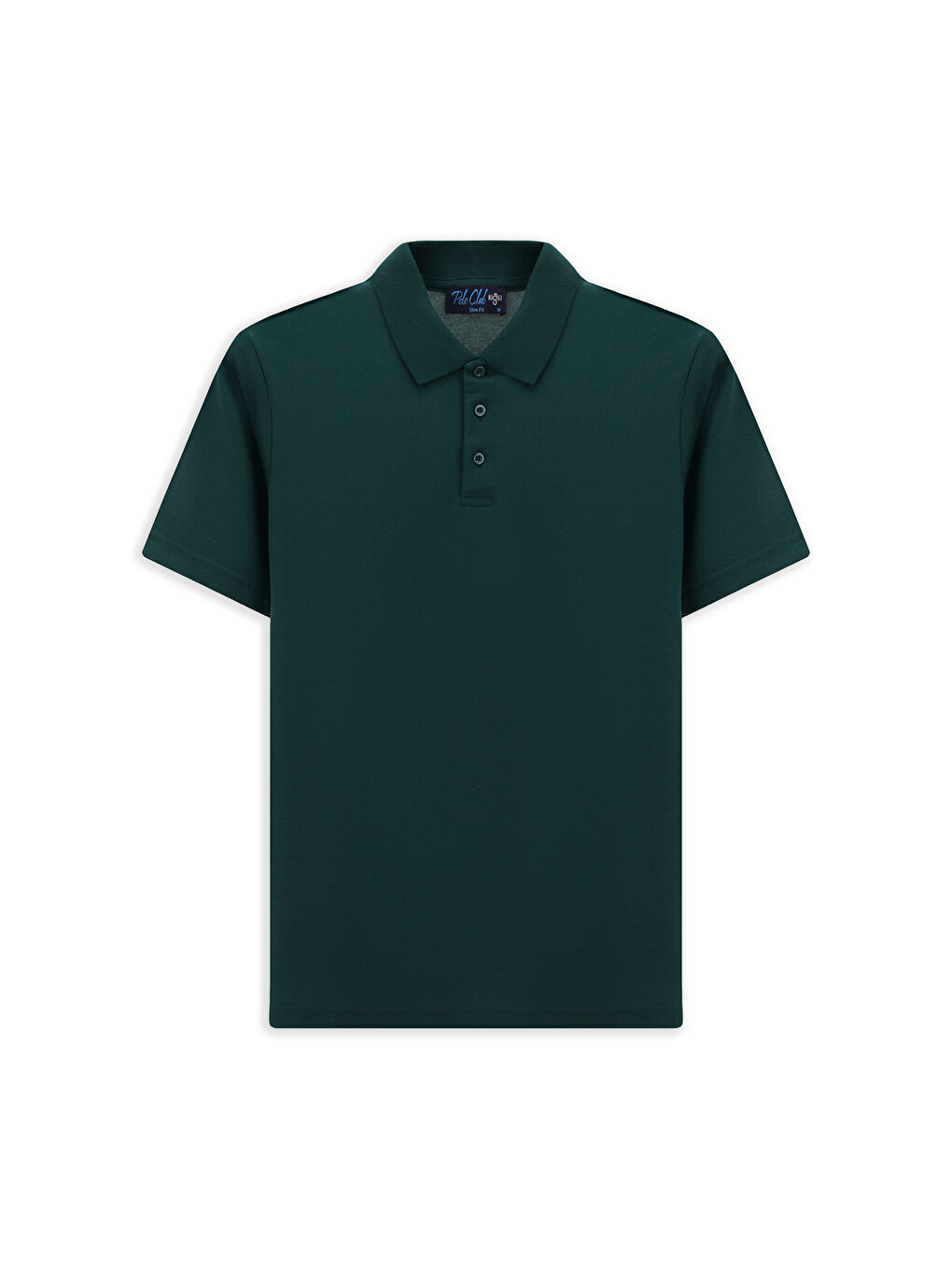 Yeşil Slim Fit Dar Kesim Pamuklu Polo Yaka Tişört-5