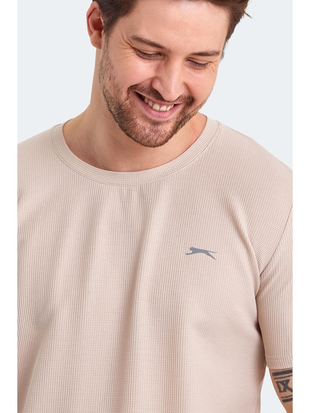 SATURN I Erkek Tişört Bej-2