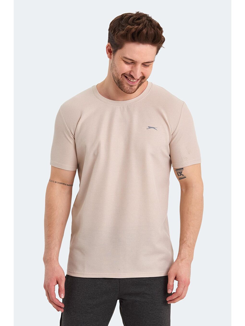 SATURN I Erkek Tişört Bej-3