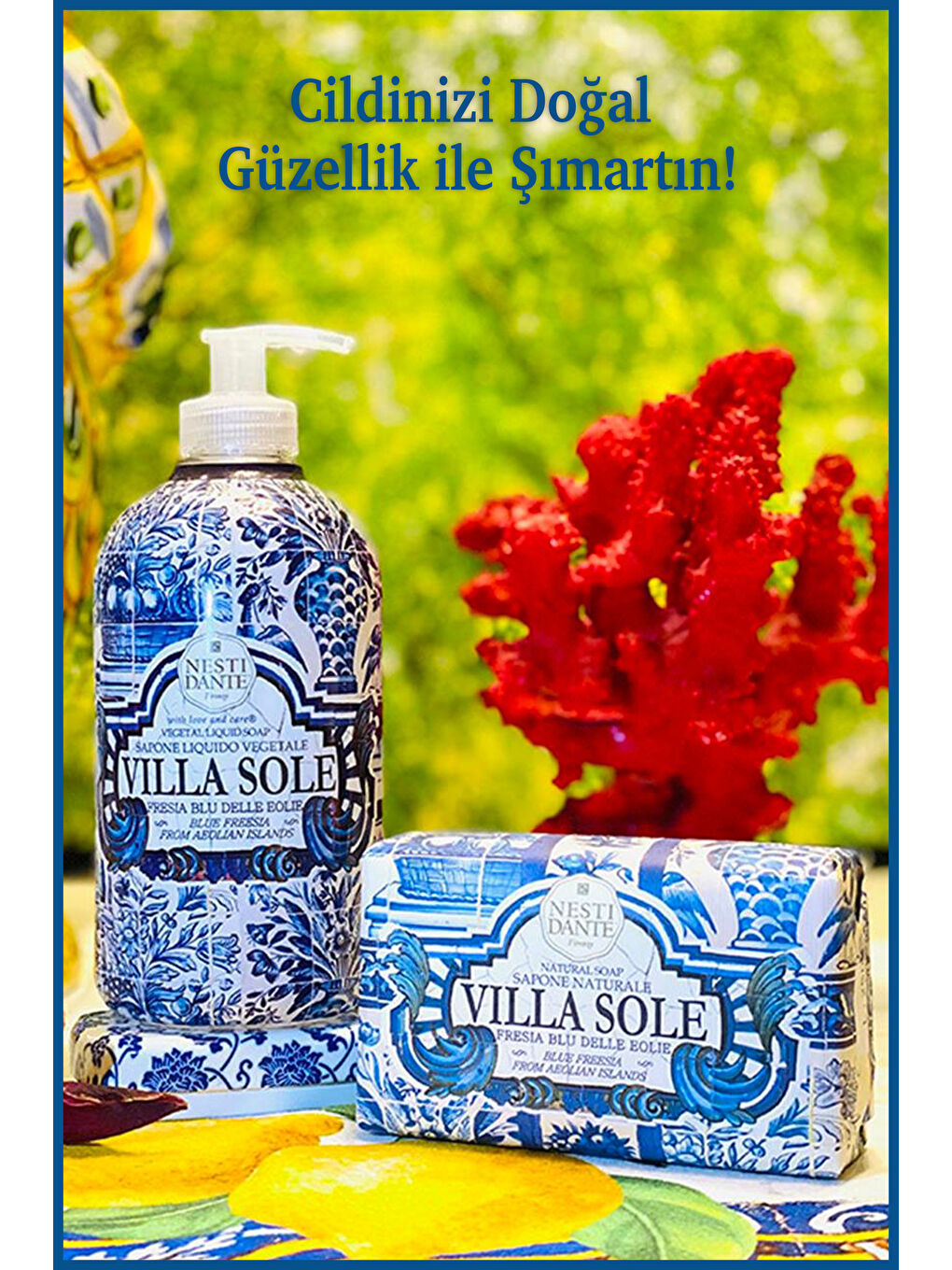 Villa Sole Fresia Blu Delle Eoilie Sıvı Sabun 500ml l Canlandırıcı l Mavi Frezya Çiçeği-4