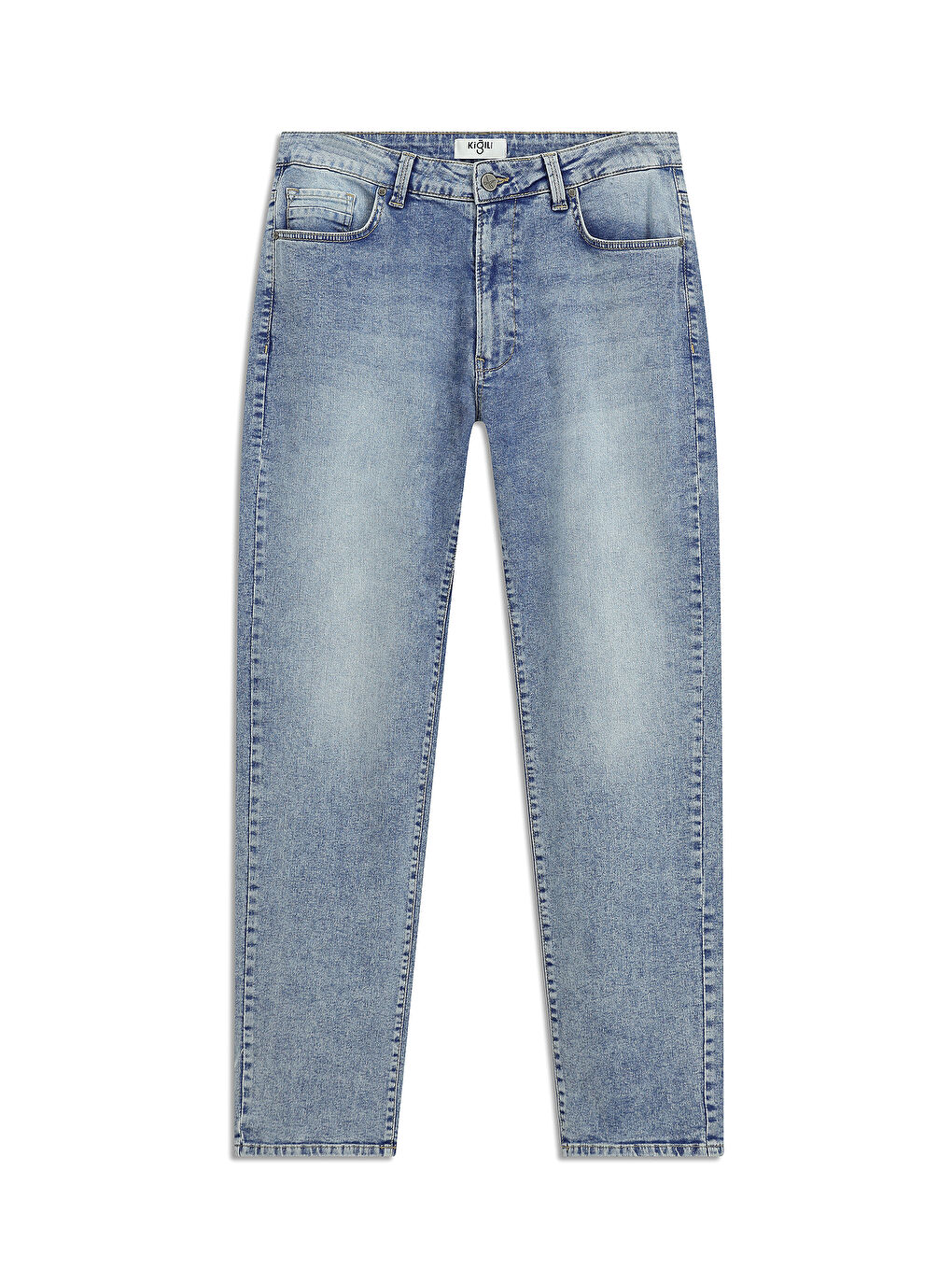 İndigo Regular Fit Elastanlı Denim Pantolon-7