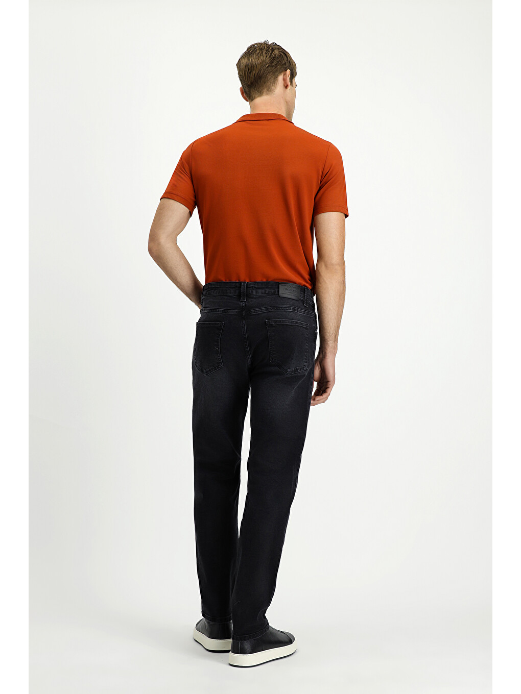 Siyah Regular Fit Elastanlı Denim Jean Pantolon-3