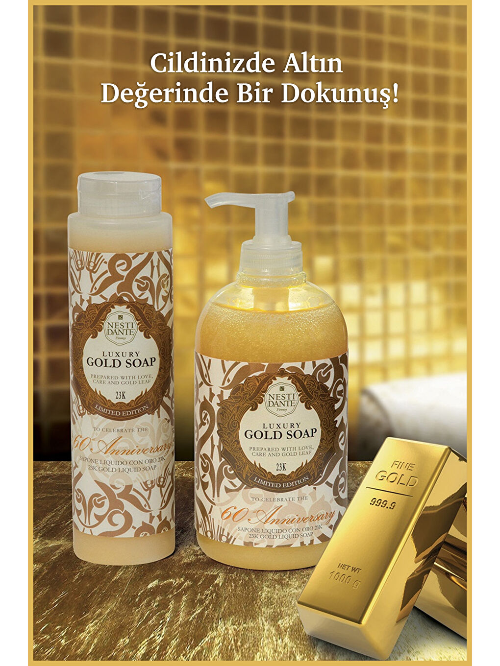 Luxury Gold Duş Jeli 300ml | Nemlendirici ve Parlatıcı |Altın Özü-4