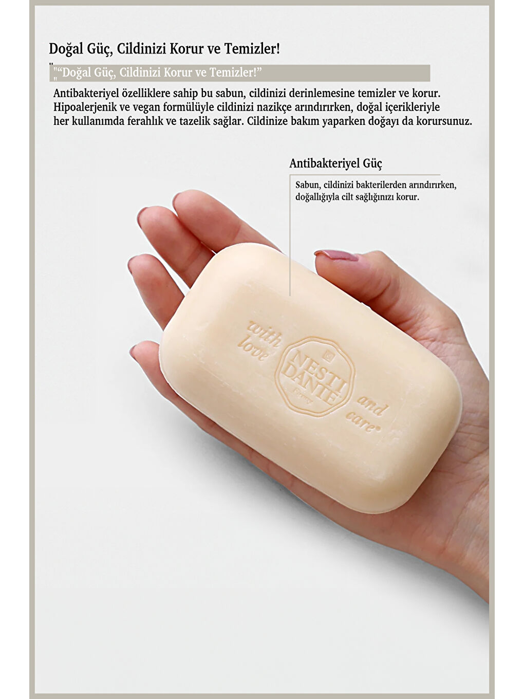 Nesti Dante Immunity Hygienizing Antibakteriyel Hipoalerjenik Sabun Vegan Bakım 150 Gr-2