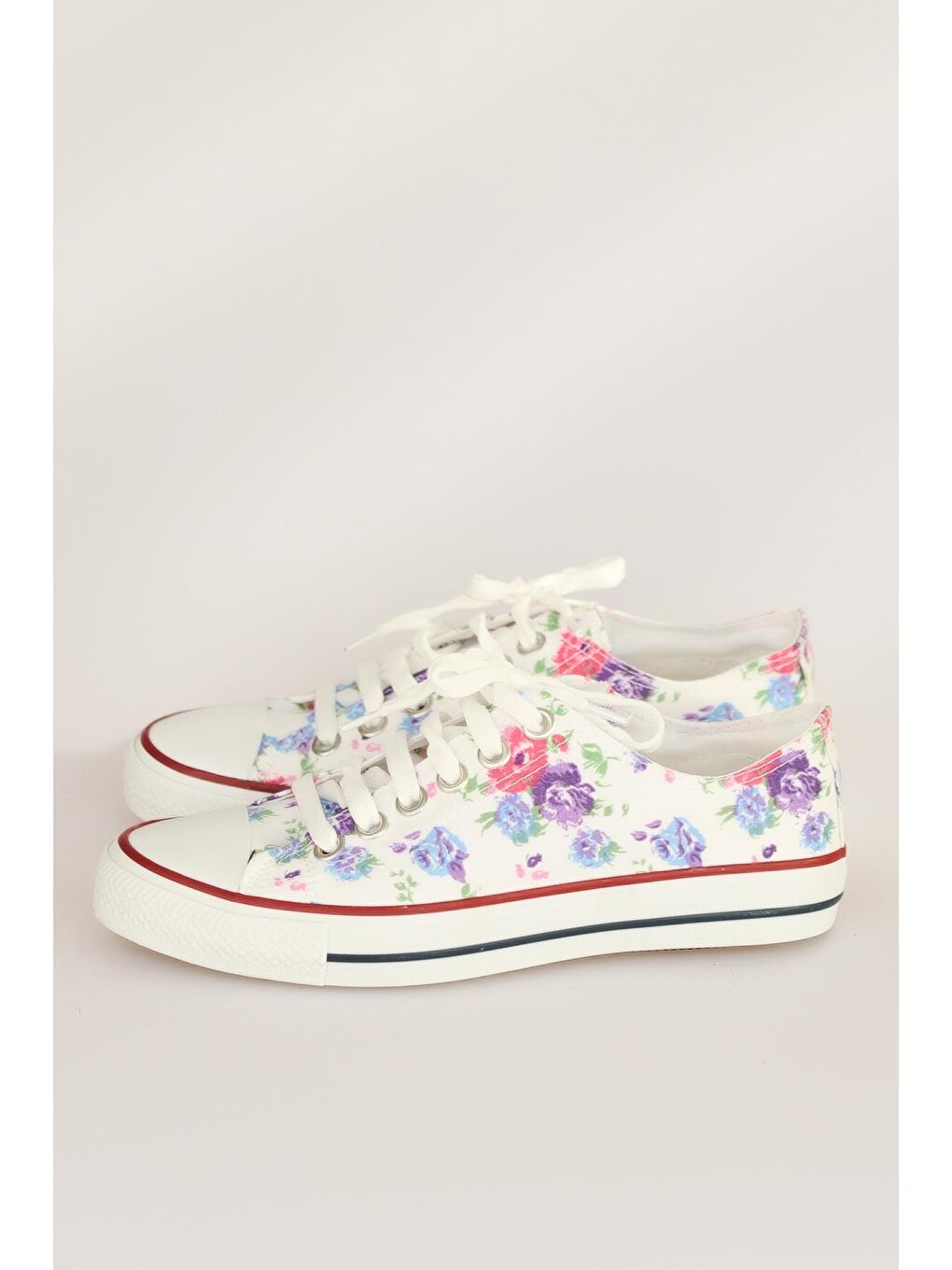 Karışık Rahat Taban Keten Kadın Sneaker 10-3232-22UCvers-4