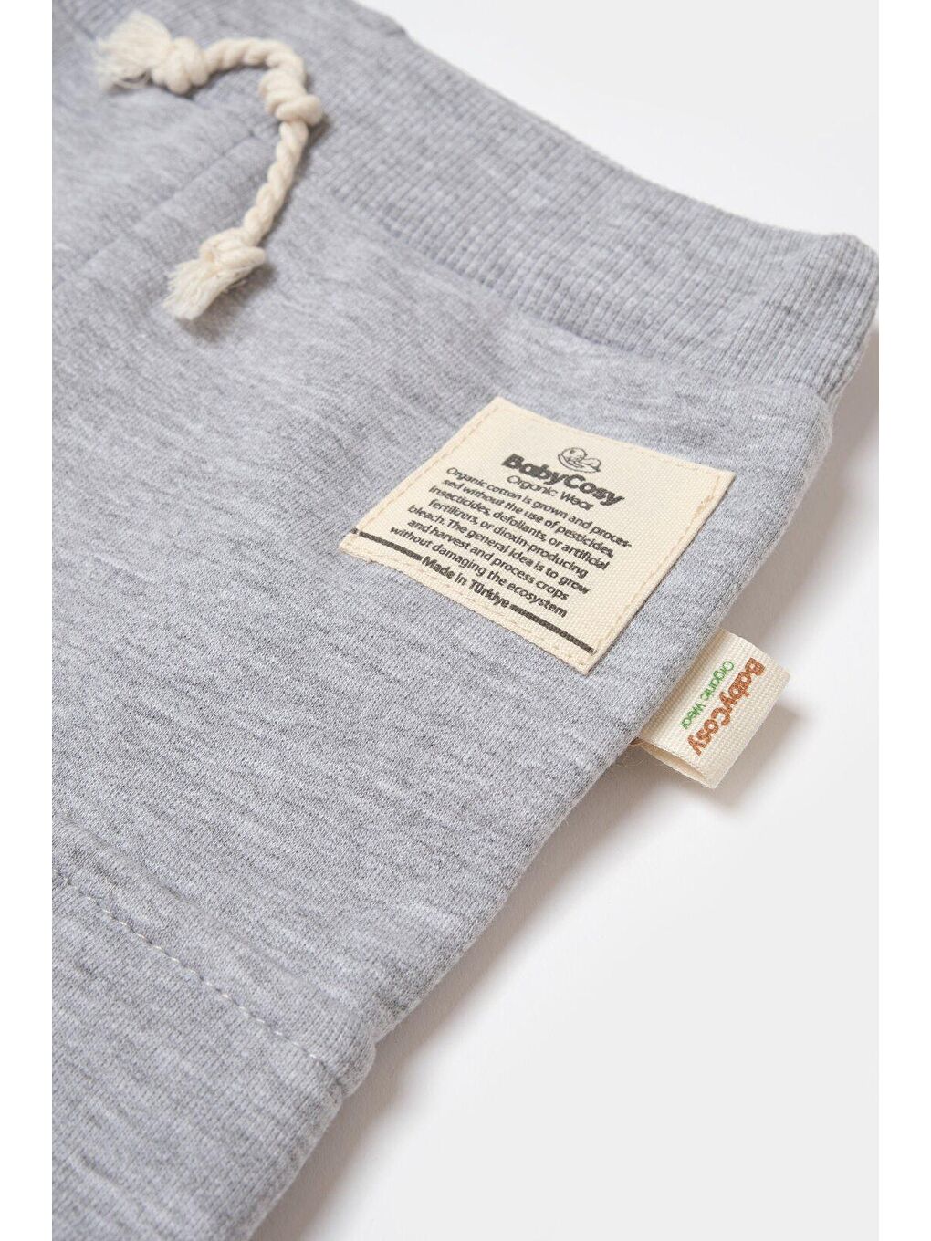 Gri Bebek Kargo Cepli Eşofman Altı Pantolon-4