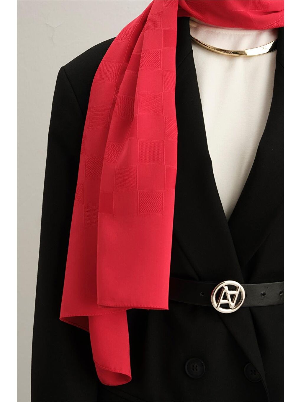 Kırmızı Trend J.Capri Şal 3 15-1