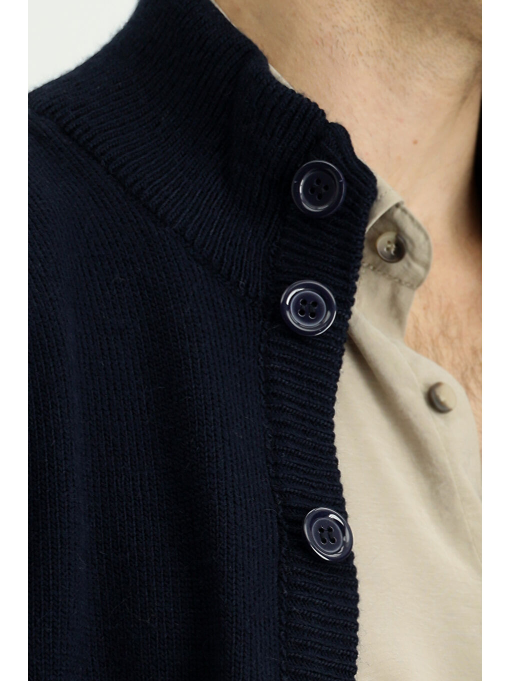 Lacivert Triko Hırka-5