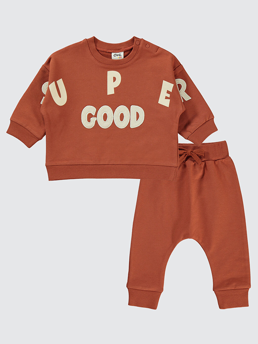 Turuncu Kız Bebek Takım 6-18 Ay Koyu Bakır