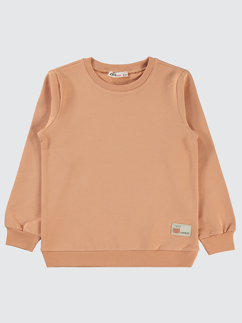 Kahverengi Kız Çocuk Sweatshirt 6-9 Yaş