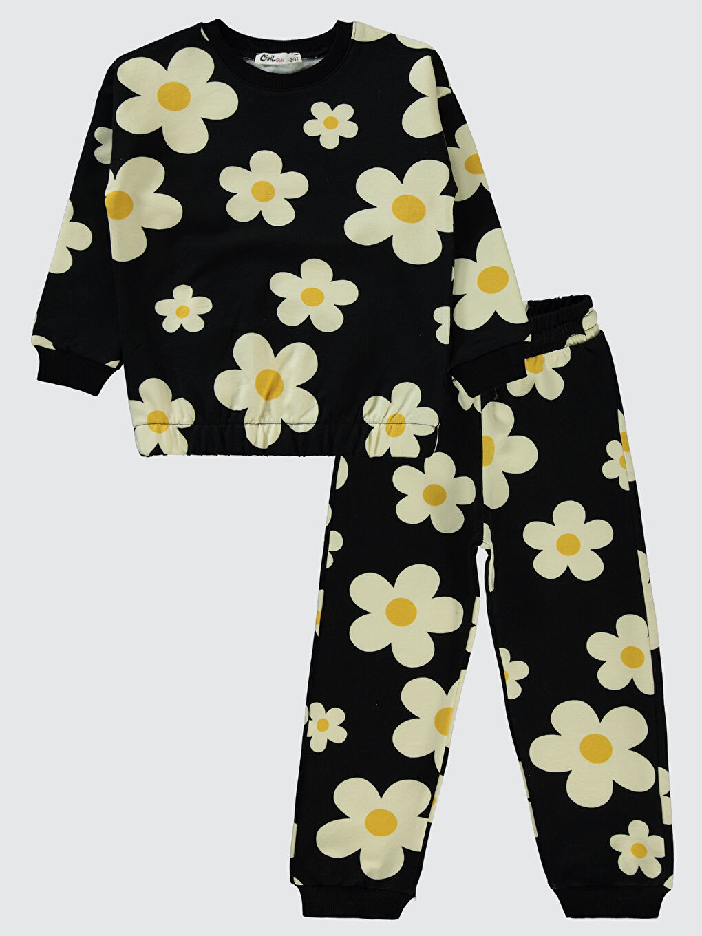 Kız Çocuk Eşofman Takımı 2-5 Yaş Siyah