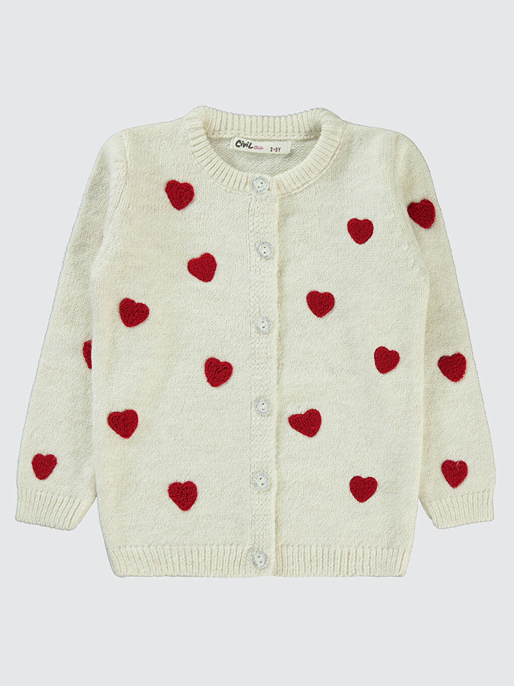 Kız Çocuk Hırka 2-5 Yaş Ekru