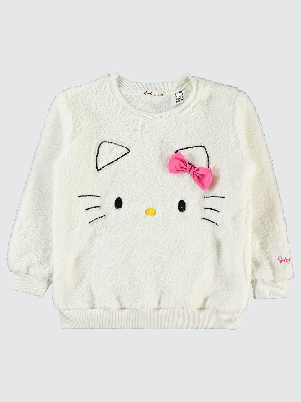 Hello Kitty Kız Çocuk Sweatshirt 10-13 Yaş Ekru