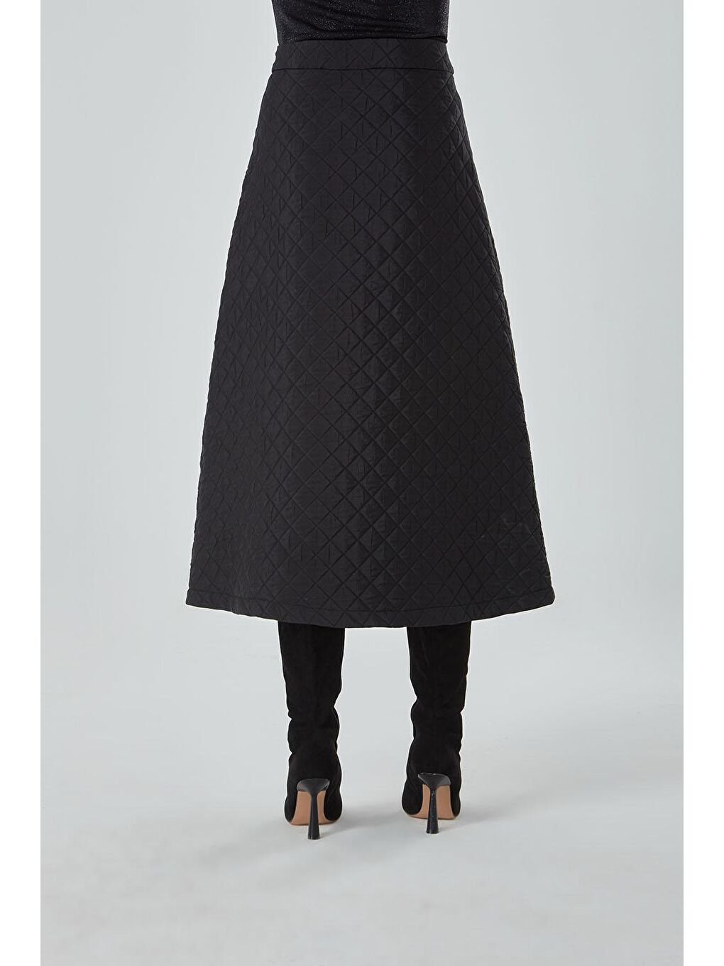 A Kesim Siyah Kapitone Etek-3