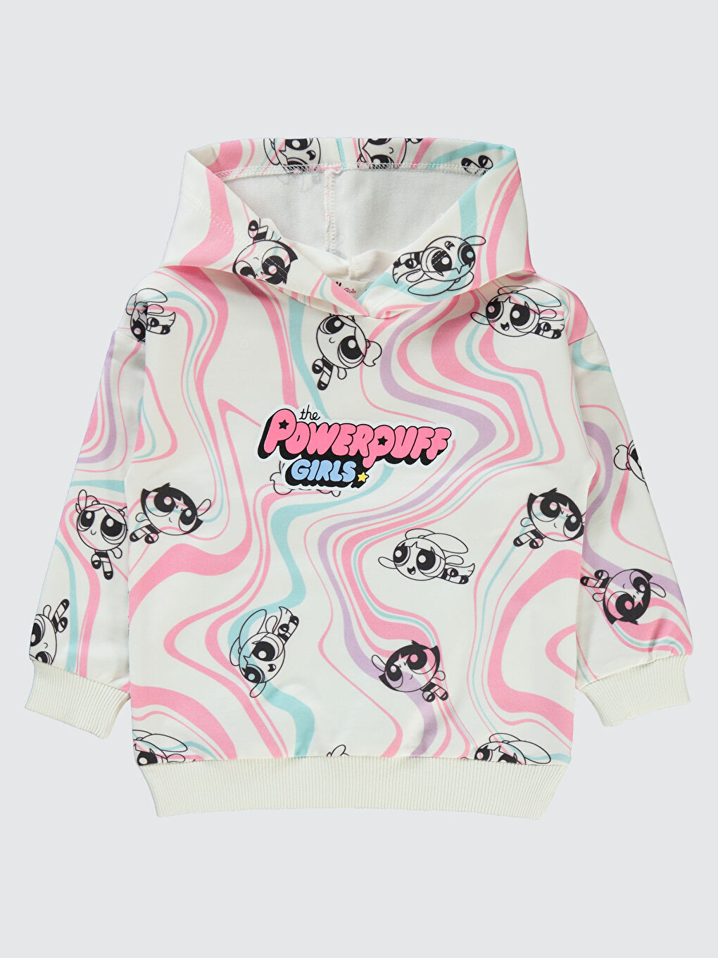 Civil Powerpuff  Kız Çocuk Sweatshirt 2-5 Yaş Ekru