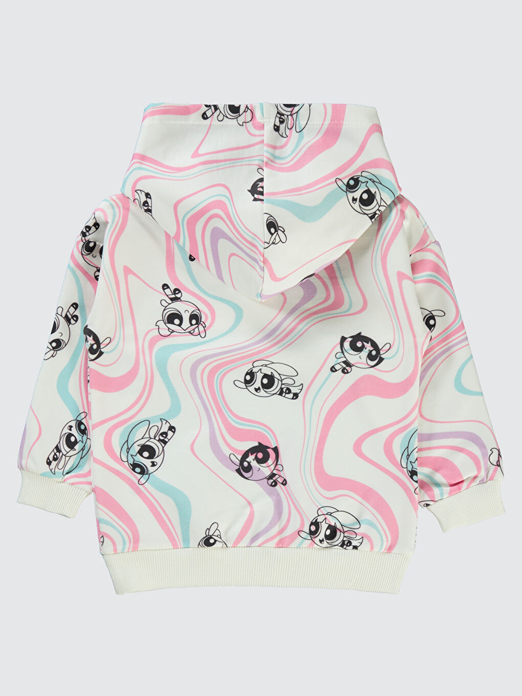 Civil Powerpuff  Kız Çocuk Sweatshirt 2-5 Yaş Ekru - 1