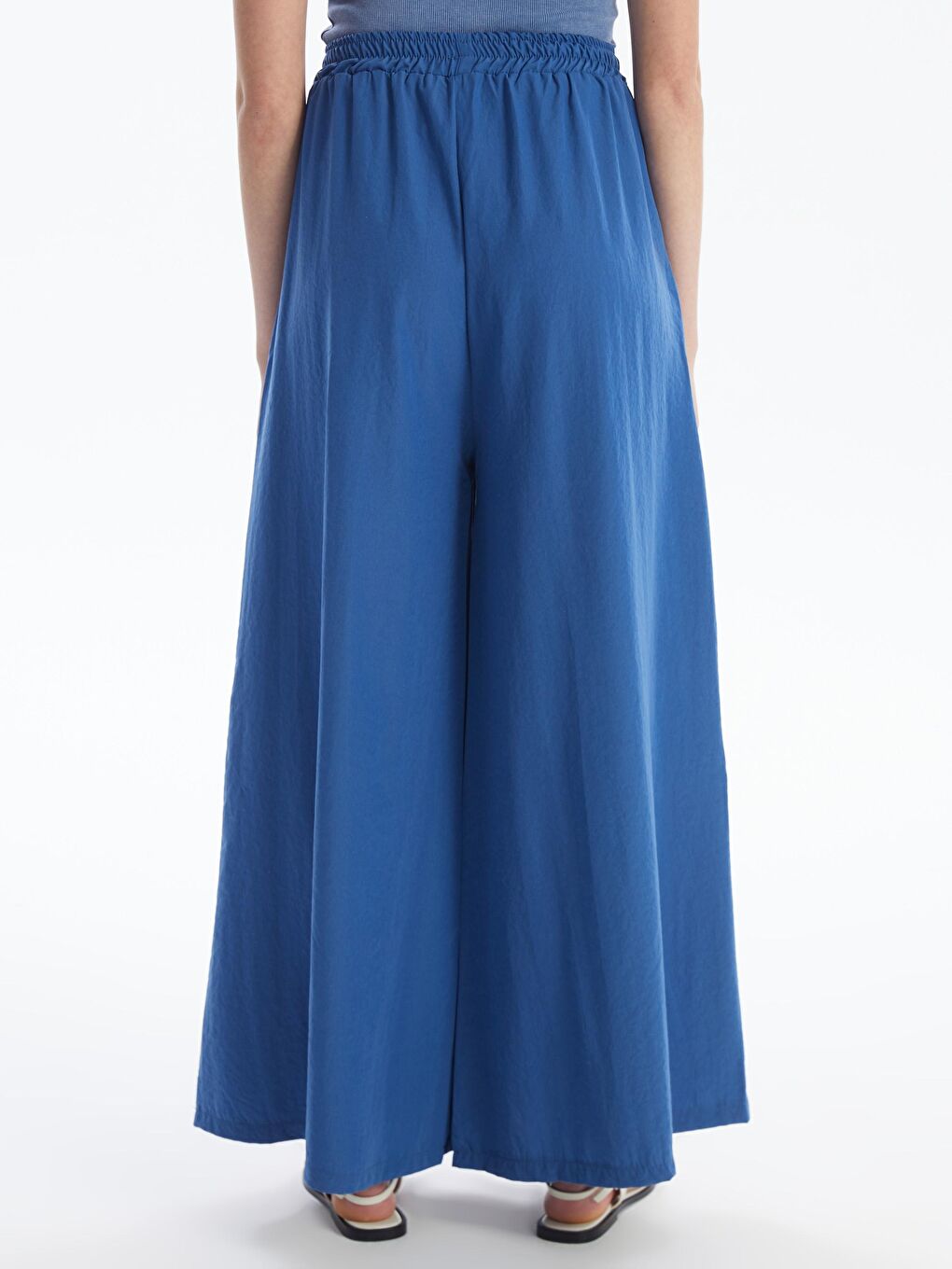 Kadın Mavi Palazzo Pantolon Bgh01-2