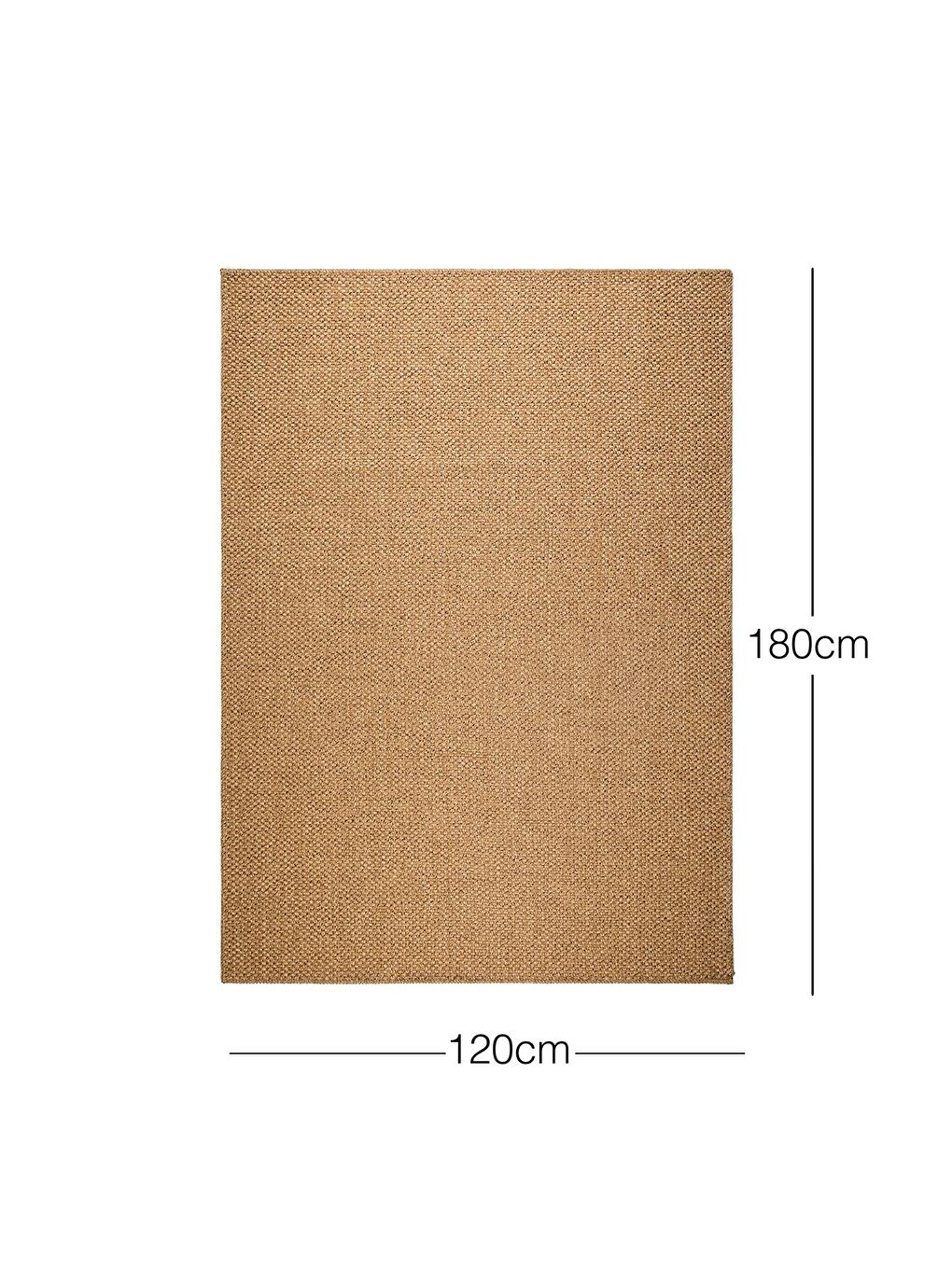 Bej Yıkanabilir Jüt Görünümlü Halı Kilim 120x180 cm-3