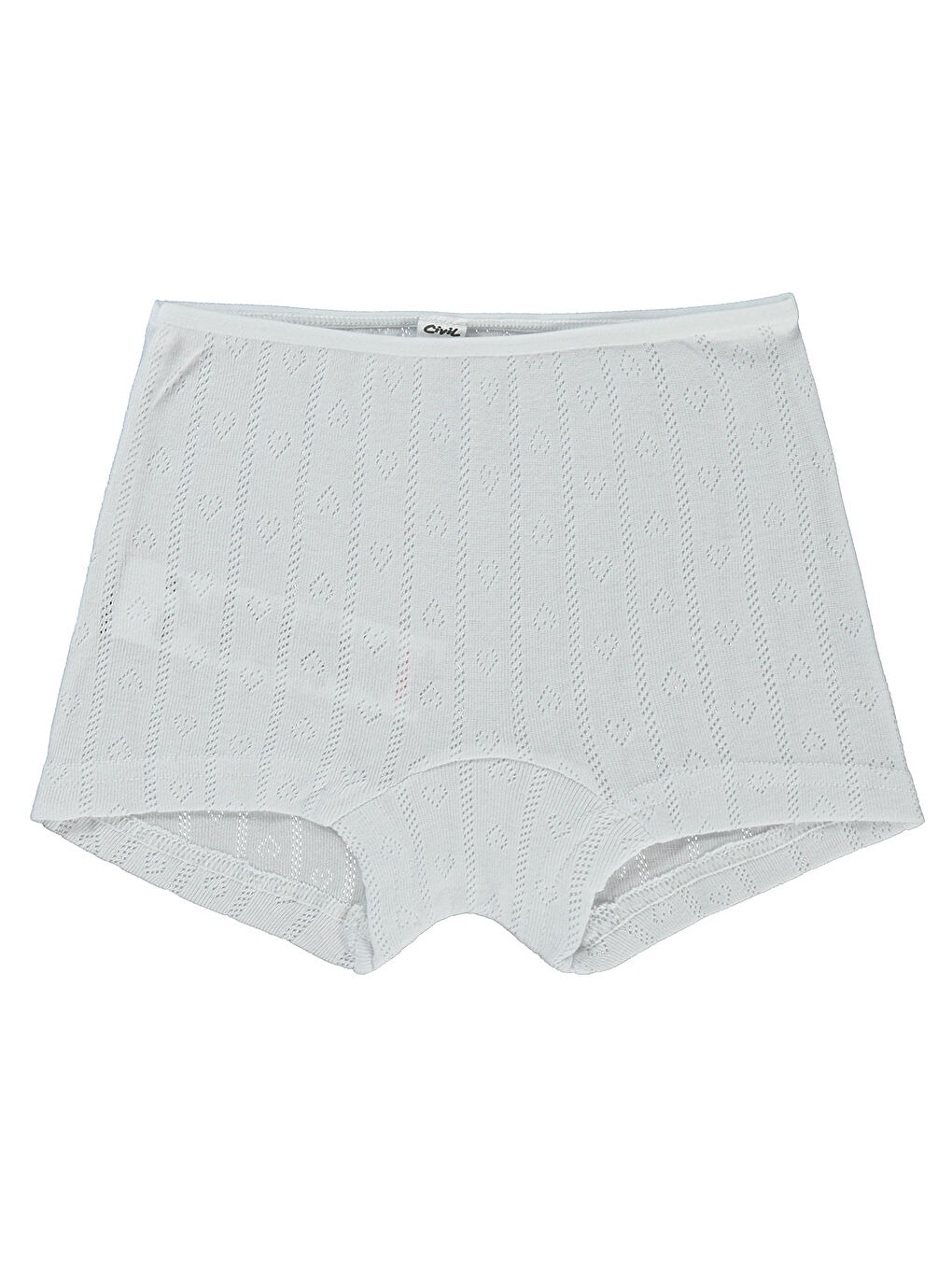 Girls Kız Çocuk 3'lü Boxer Set 2-10 Yaş Beyaz-2