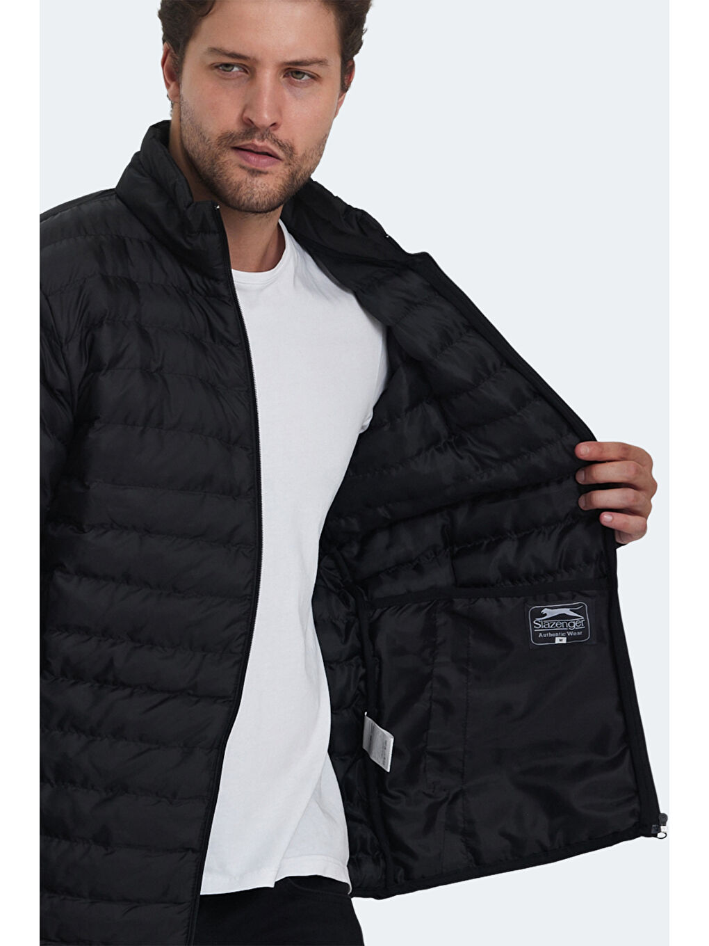 Siyah BARRIE Erkek Şişme Mont-4