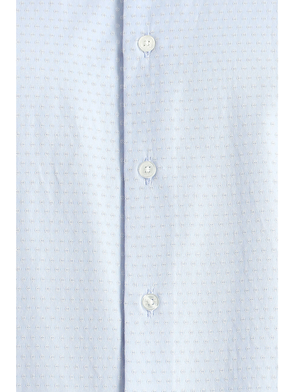 Mavi Uzun Kol Slim Fit Dar Kesim Klasik Desenli Pamuklu Gömlek-5