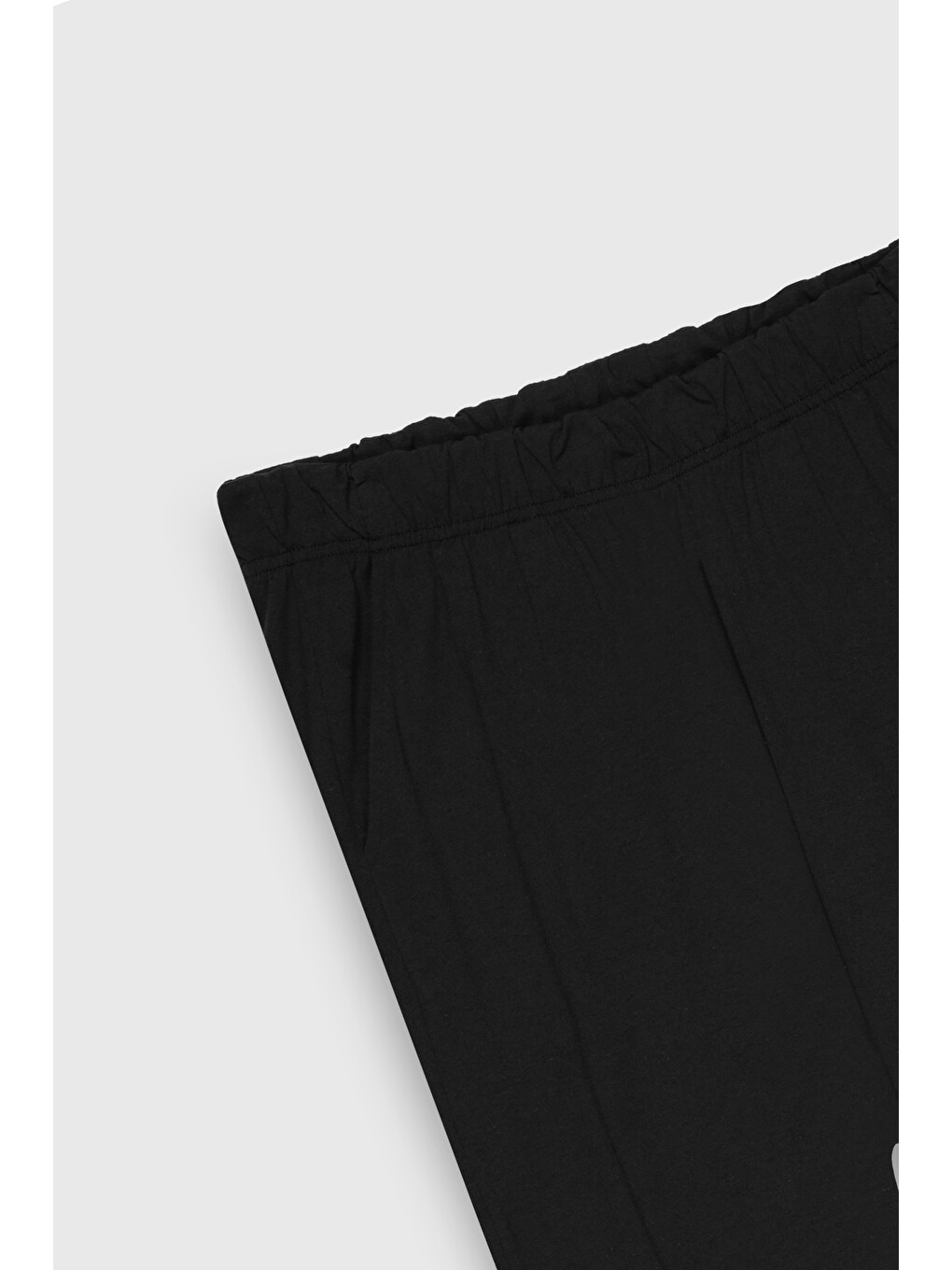 Erkek Siyah Pamuklu Standart Fit Normal Kesim Beli Lastikli Cepli Pijama Altı-9