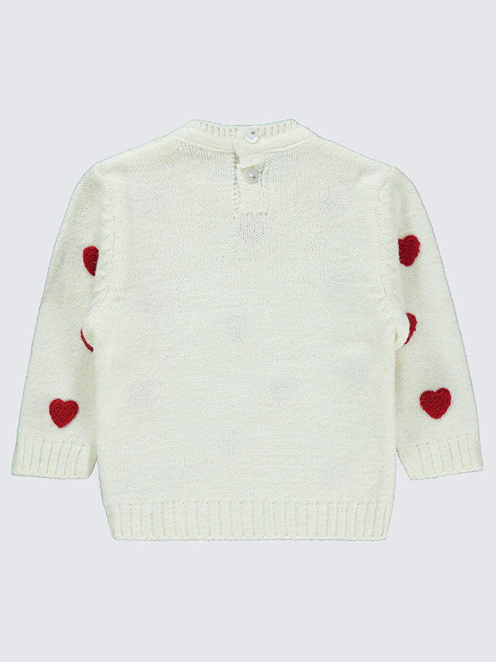 Baby Kız Bebek Triko Kazak 6-18 Ay Ekru-1