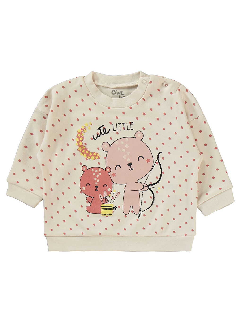 Bej Baby Kız Bebek Takım 6-18 Ay Fil Dişi-2