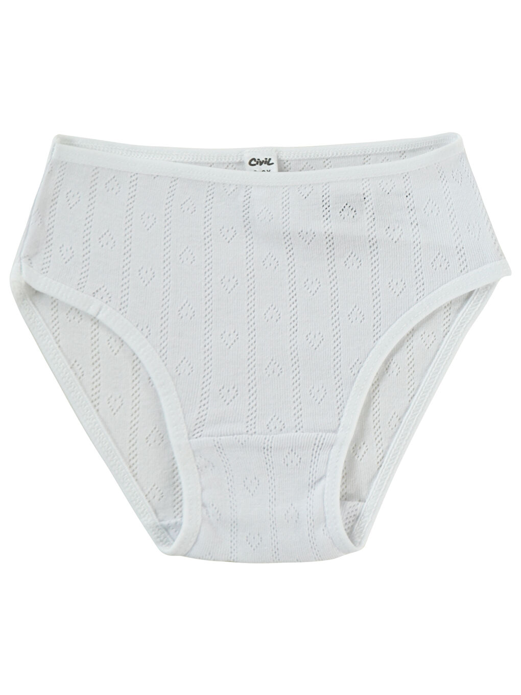 Girls Kız Çocuk 3'lü Külot Set 2-10 Yaş Beyaz-2