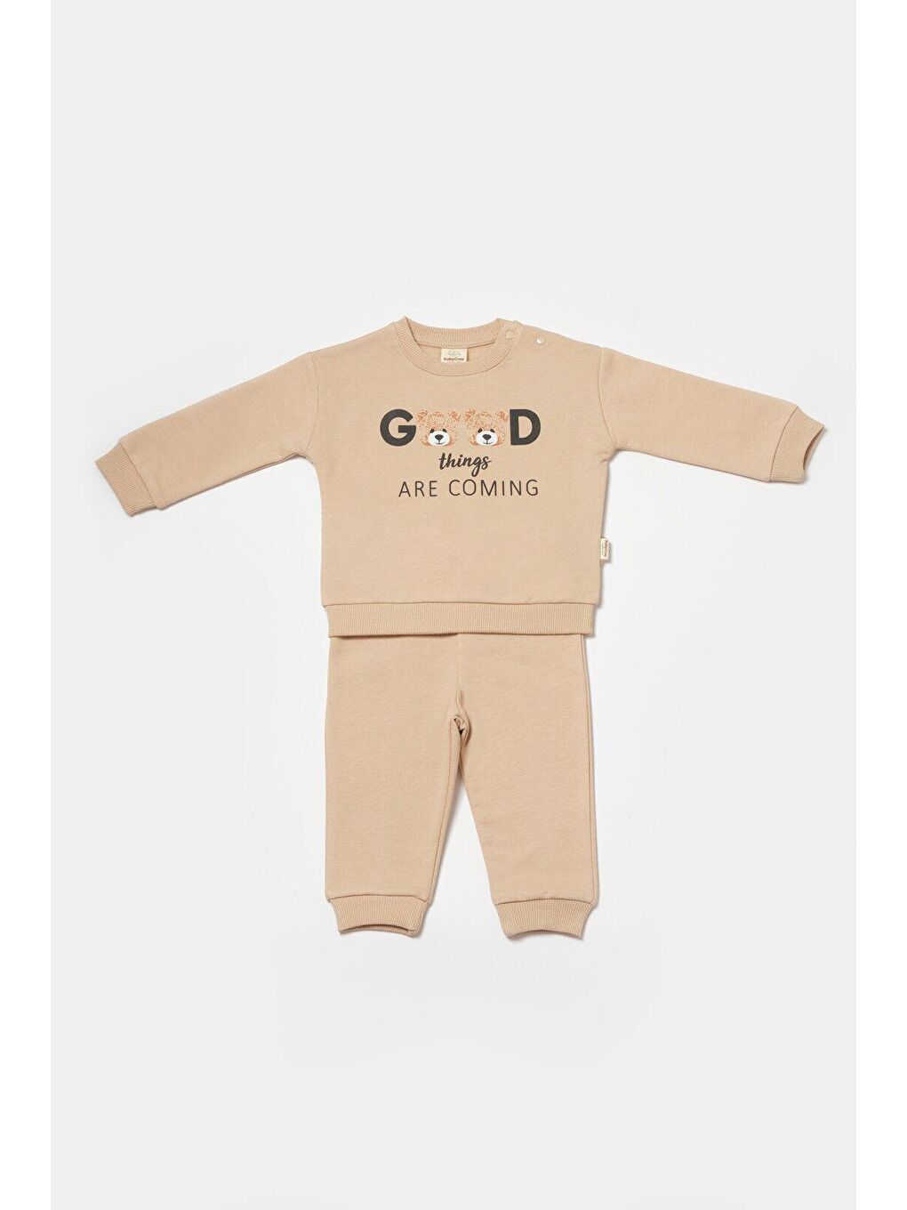 Bej Sweatshirt & Pantolon Takımı-1