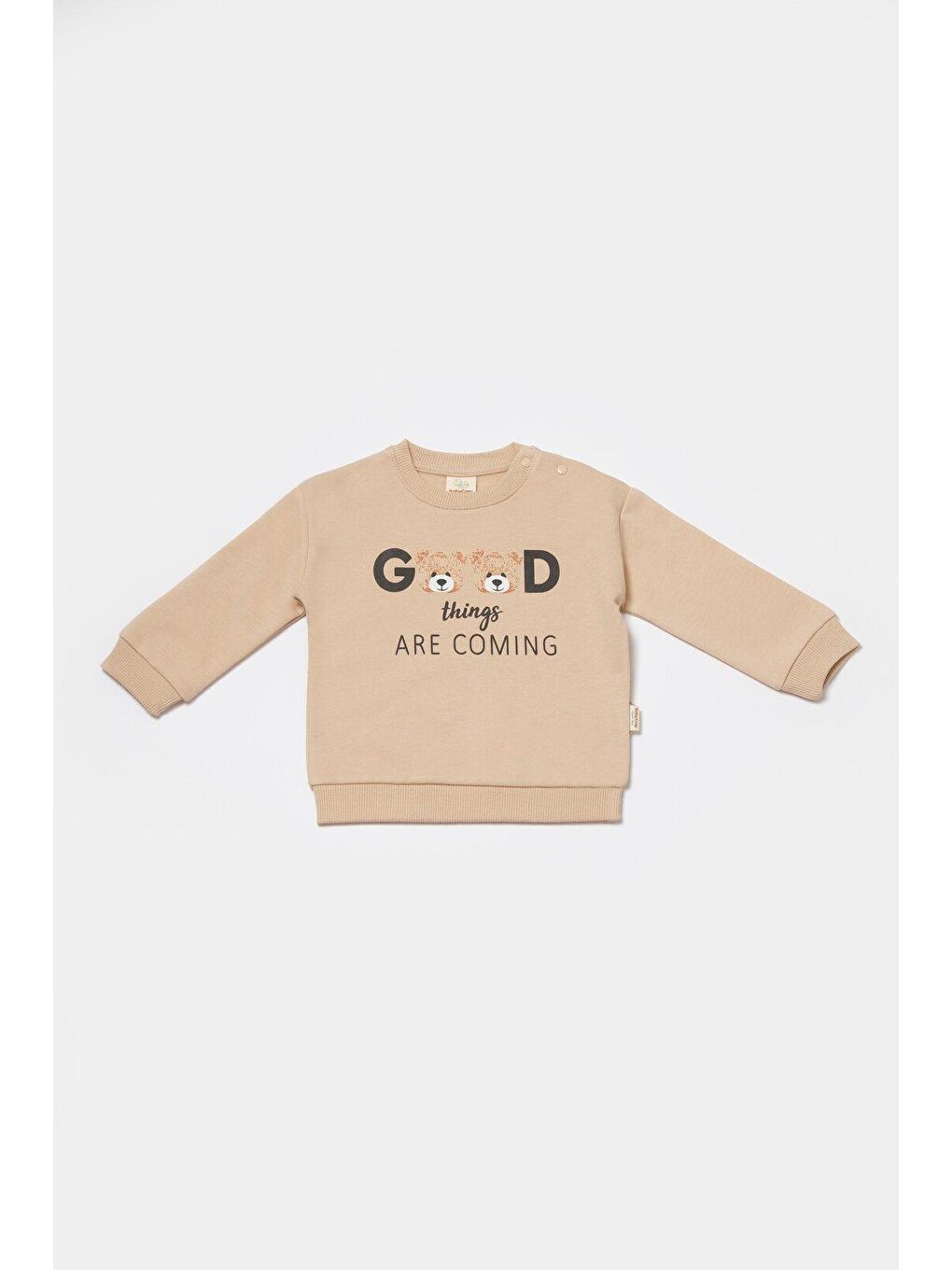 Bej Sweatshirt & Pantolon Takımı-3