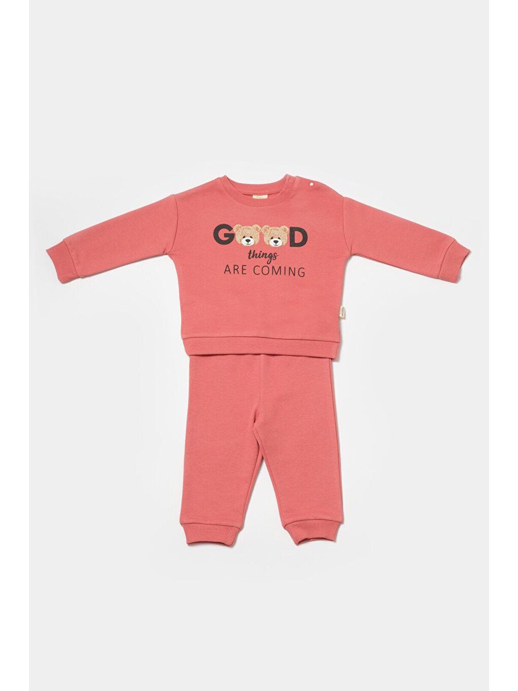 Pembe Sweatshirt & Pantolon Takımı-1