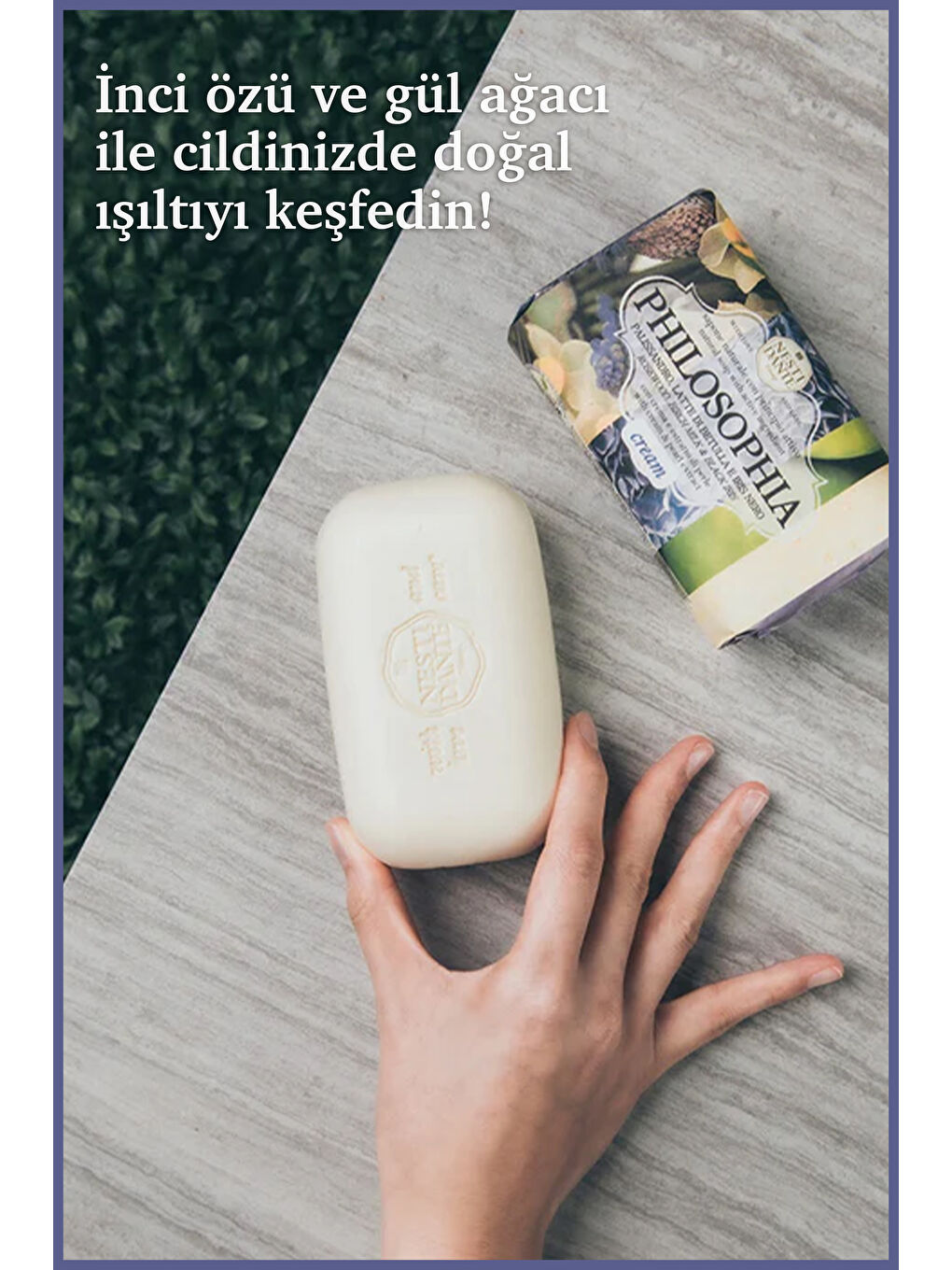 Nesti Dante Philosophia Cream İnci Özlü İris ve Gül Ağacı Parlatıcı Nemlendirici Sabun Vegan Bakım 2 - 4