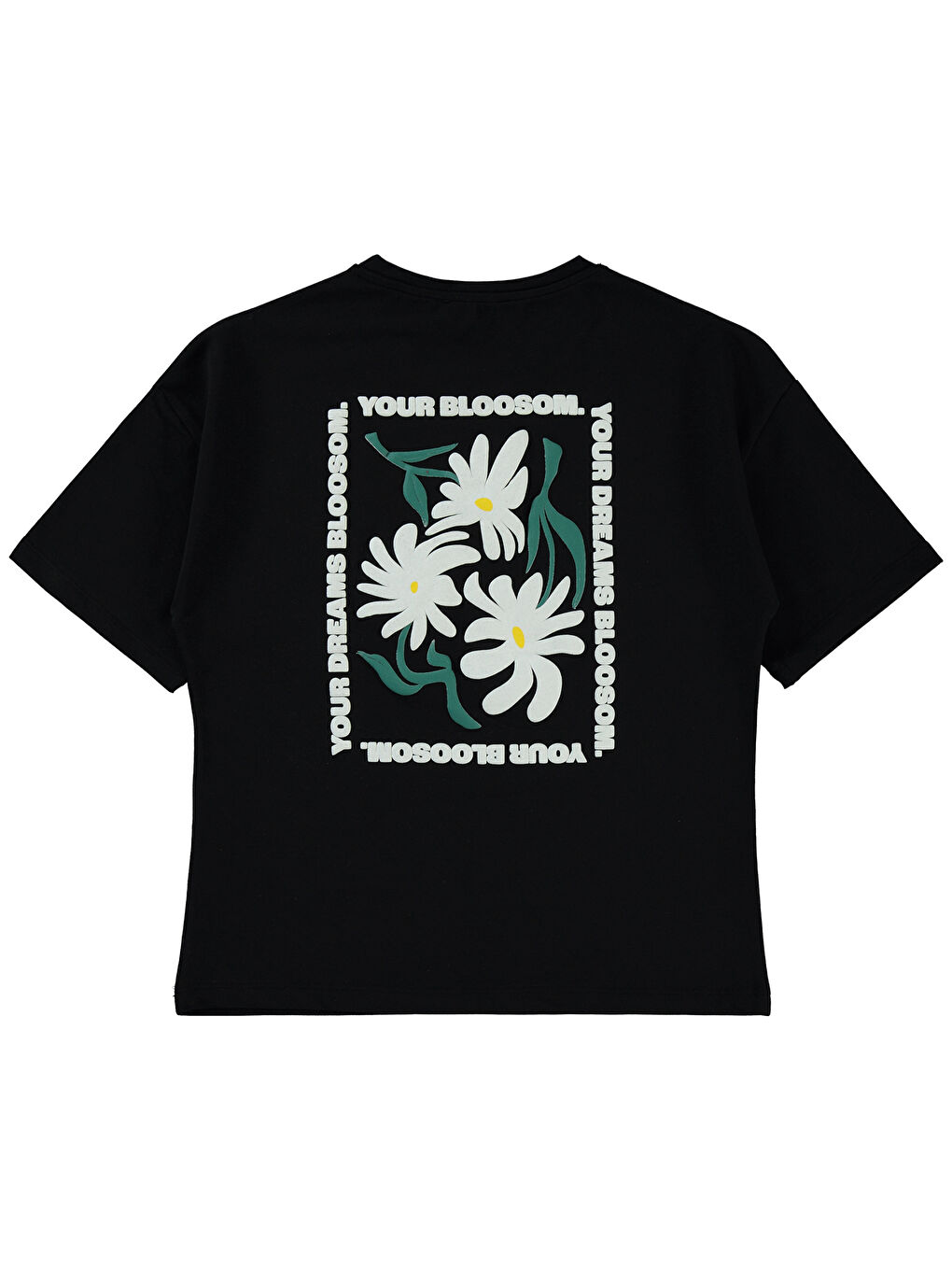 Girls Kız Çocuk Tişört 10-13 Yaş Siyah-1