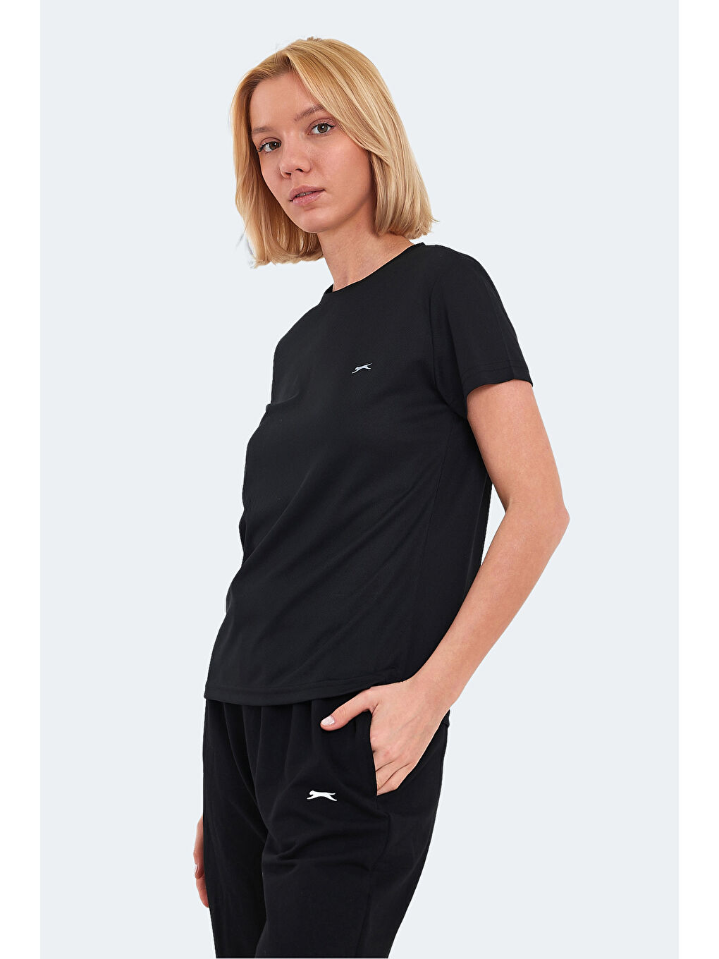 RACING Kadın Siyah Tişört-2