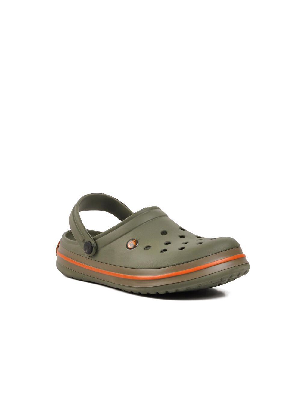 Haki-Turuncu Kadın Sabo Terlik 5001-2