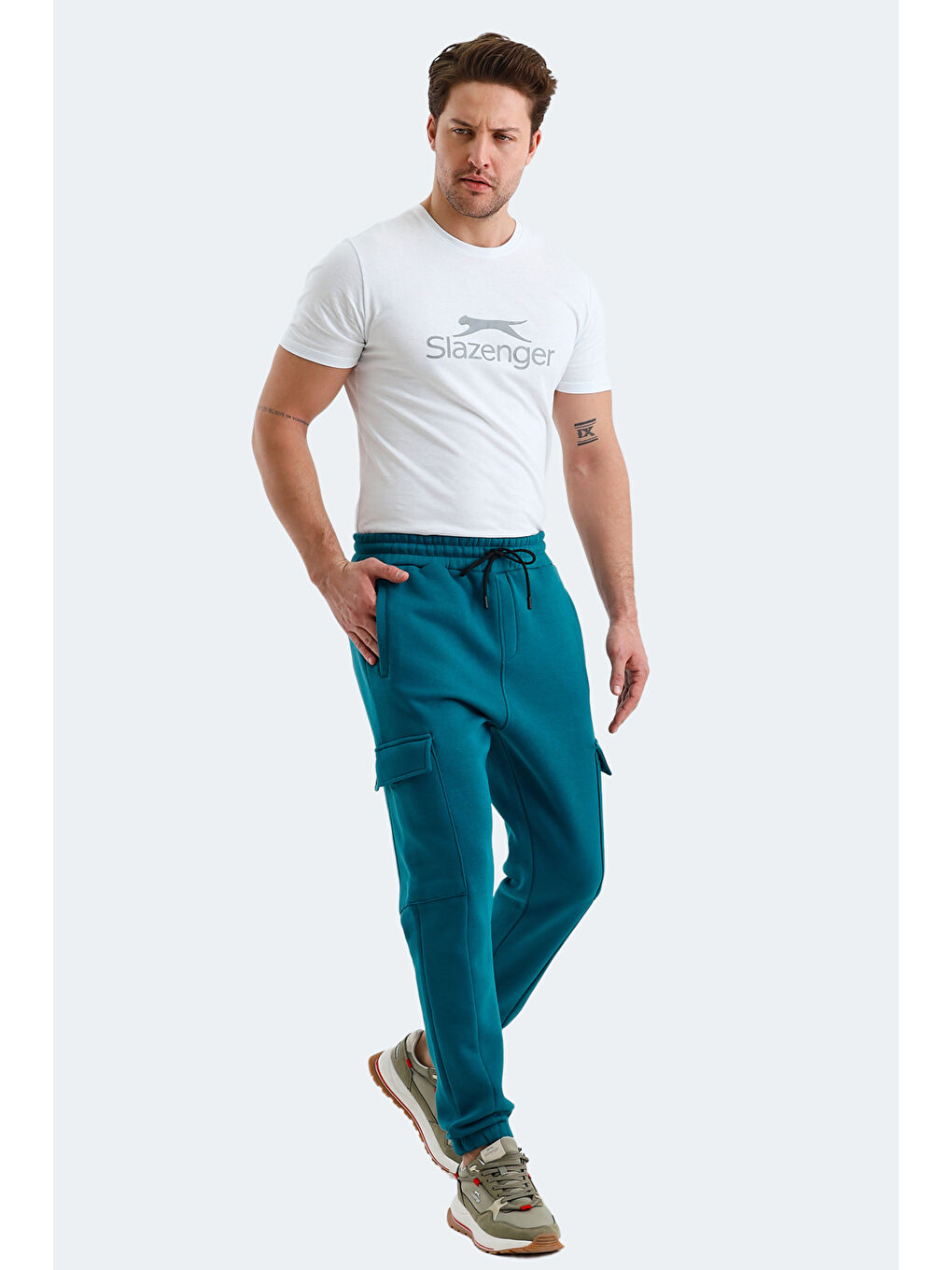 VALORA  Erkek Jogger Eşofman Altı Petrol-6