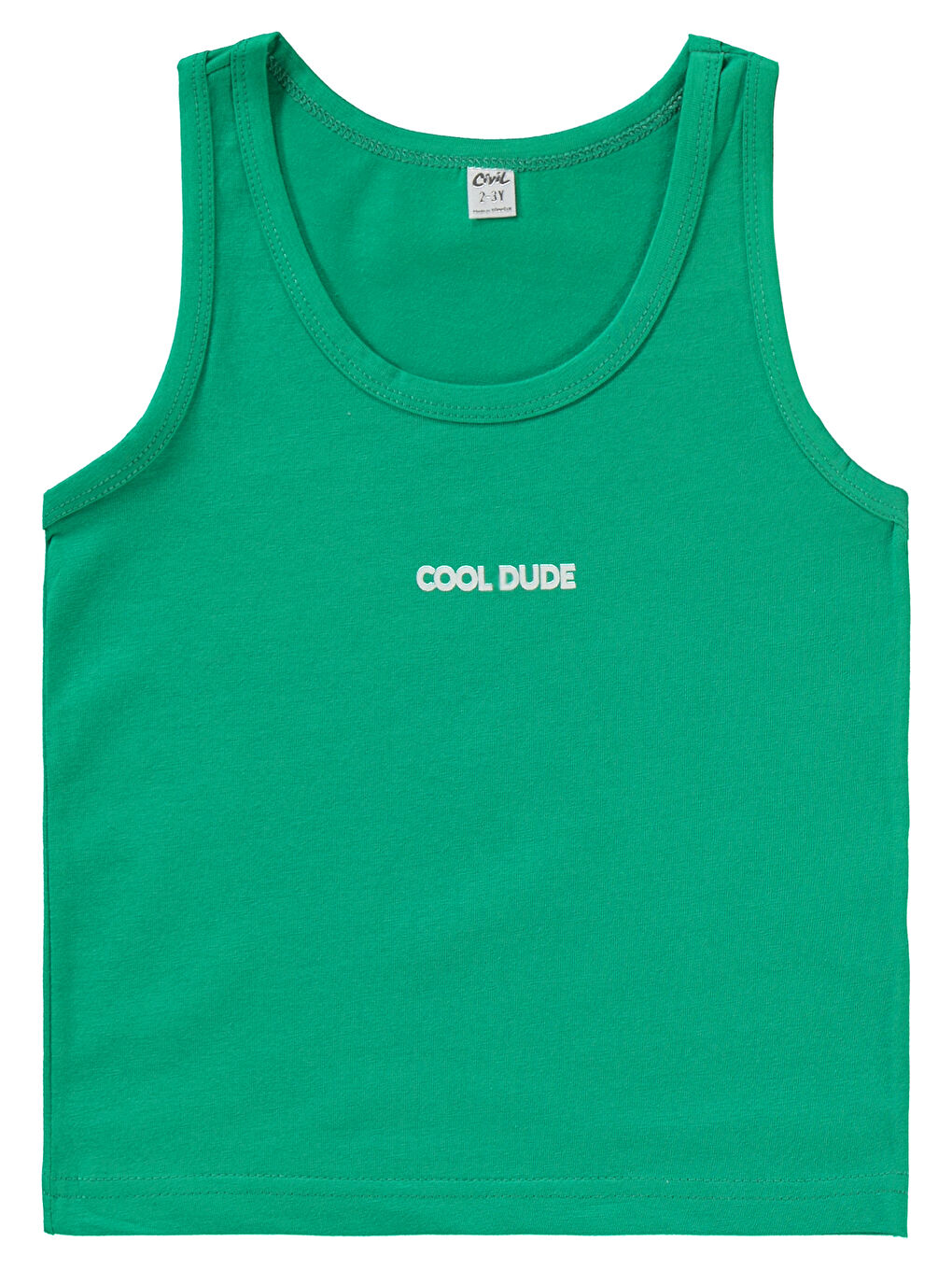 Boys Erkek Çocuk 2'li Atlet Set 2-10 Yaş Yeşil-3