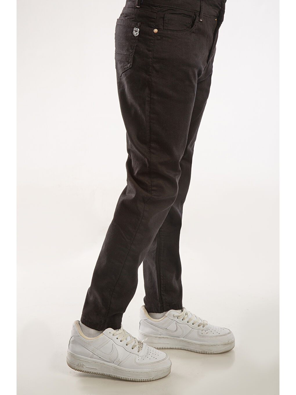 Siyah Kids Slim Fit Erkek Çocuk Pantolon-2