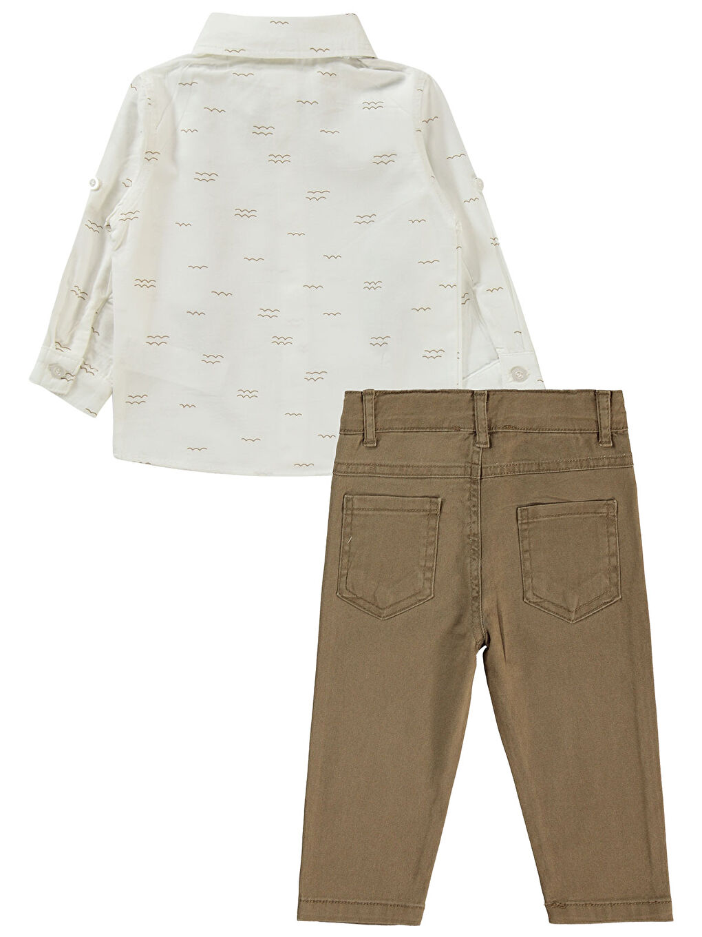 Kahverengi Baby Erkek Bebek Takım 6-18 Ay Sütlü Kahve-1