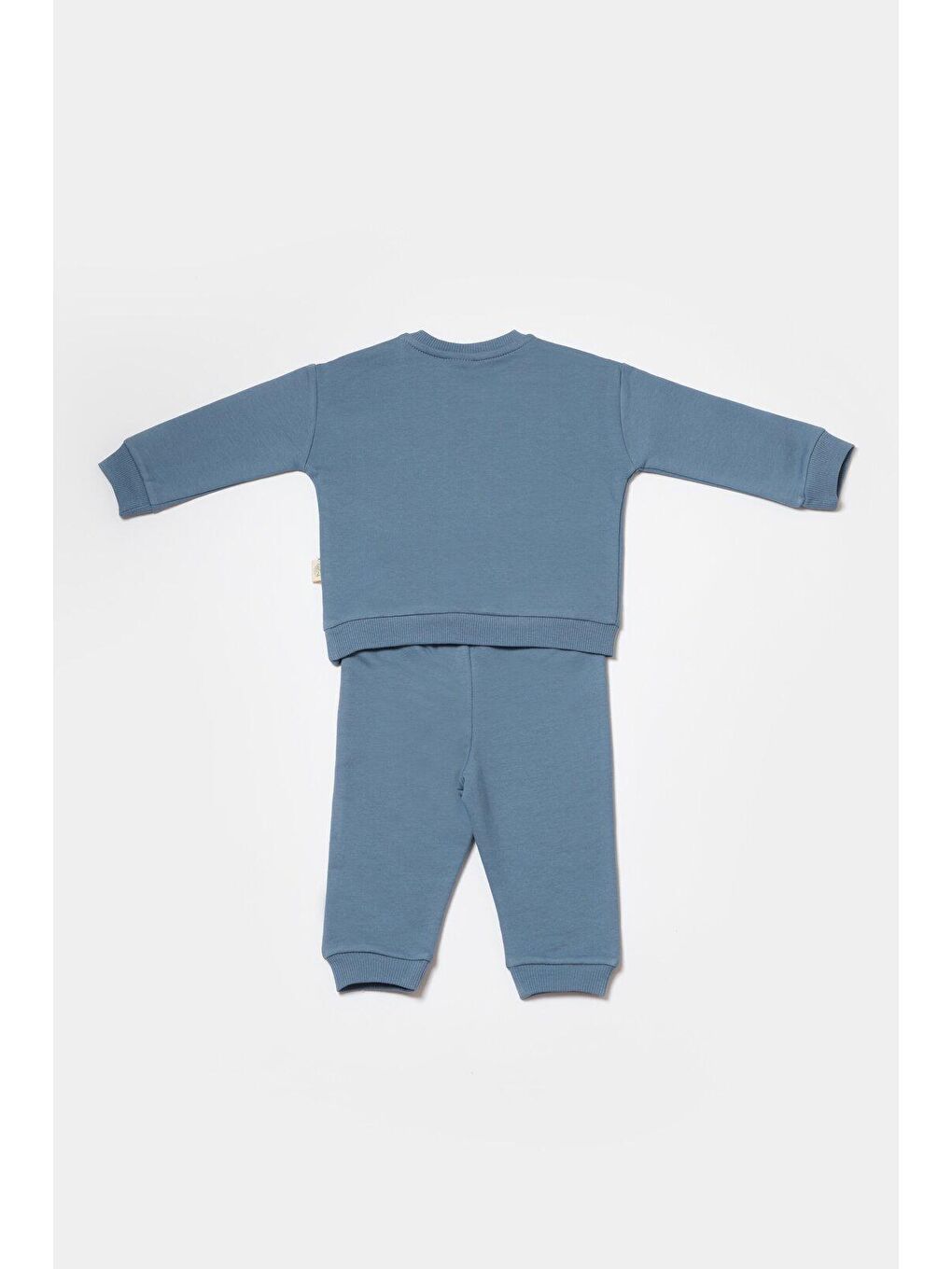 BabyCosy Organic Wear Mavi Sweatshirt & Pantolon Takımı - 2